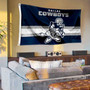 Dallas Cowboys Throwback Retro Vintage Banner Flag with Tack Wall Pads