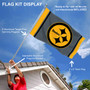 Pittsburgh Steelers Black Flag Pole and Bracket Kit