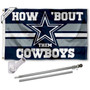 Dallas Cowboys How Bout Them Flag Pole and Bracket Kit