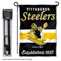 Pittsburgh Steelers Retro Garden Banner and Flag Stand