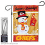 Kansas City Chiefs Holiday Garden Flag and Stand Pole Mount