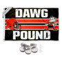 Cleveland Browns Dawg Pound Banner Flag with Tack Wall Pads