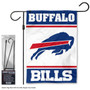 Buffalo Bills White Garden Flag and Stand Pole Mount