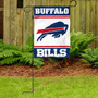 Buffalo Bills White Garden Flag and Stand Pole Mount