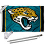 Jacksonville Jaguars Flag Pole and Bracket Kit