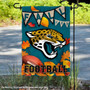 Jacksonville Jaguars Fall Football Leaves Decorative Double Sided Garden Flag