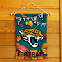 Jacksonville Jaguars Fall Football Leaves Decorative Double Sided Garden Flag