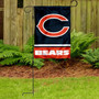 Chicago Bears C Logo Garden Flag and Stand Pole Mount