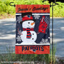 New England Patriots Holiday Winter Snow Double Sided Garden Flag