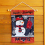 New England Patriots Holiday Winter Snow Double Sided Garden Flag