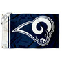 LA Rams 4x6 White Horns Flag