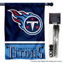 Tennessee Titans Banner Flag and 5 Foot Flag Pole for House