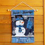 Tennessee Titans Holiday Winter Snow Double Sided Garden Flag