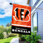Cincinnati Bengals Banner Flag and 5 Foot Flag Pole for House