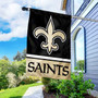 New Orleans Saints Banner Flag and 5 Foot Flag Pole for House