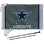 Dallas Cowboys Black Flag Pole and Bracket Kit