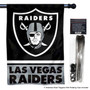 Las Vegas Raiders Banner Flag and 5 Foot Flag Pole for House