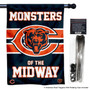 Chicago Bears Monsters of the Midway Banner Flag and 5 Foot Flag Pole for House