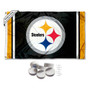 Pittsburgh Steelers Banner Flag with Tack Wall Pads