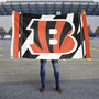 Cincinnati Bengals White Stripes 3x5 Banner Flag