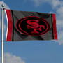 San Francisco 49ers Black Sideline 3x5 Banner Flag