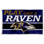 Baltimore Ravens Play Like A Raven Flag