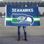 Seattle Seahawks Throwback Retro Vintage Logo Flag