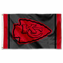 Kansas City Chiefs Black Sideline 3x5 Banner Flag