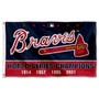 Atlanta Braves 4 Time World Champions Grommet Flag