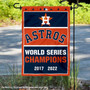 Houston Astros 2 Time World Series Champions Garden Flag