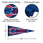 Chicago Cubs Banner Pennant with Tack Wall Pads