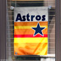 Houston Astros Vintage Stripes Double Sided Garden Flag