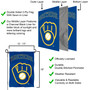 Brewers Retro Glove Logo Garden Flag