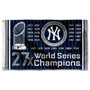 NY Yankees Years World Champions Banner Flag