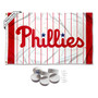 Philadelphia Phillies Pinstripes Banner Flag with Tack Wall Pads