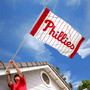 Philadelphia Phillies Pinstripes Banner Flag with Tack Wall Pads