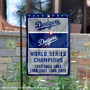 LA Dodgers 7-Time World Series Champions Garden Flag