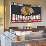Chicago Blackhawks 6 Time Champs Flag