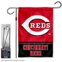 Cincinnati Reds Logo Garden Flag and Stand