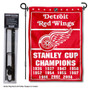 Detroit Red Wings Stanley Cup Champions Garden Banner and Flagpole Holder Stand