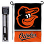 Baltimore Orioles Logo Garden Flag and Stand