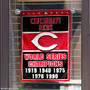 Cincinnati Reds 5-Time World Series Champions Garden Flag