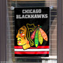 Chicago Blackhawks Double Sided Black Garden Flag