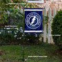 Tampa Bay Lightning Circle Logo Garden Banner and Flagpole Holder Stand