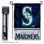 Seattle Mariners Logo Garden Flag and Stand