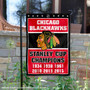 Chicago Blackhawks 6 Time Stanley Cup Champions Garden Flag