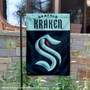 Seattle Kraken Double Sided Logo Garden Flag