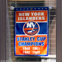 New York Islanders 4 Time Stanley Cup Champions Garden Flag