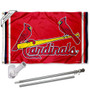 St. Louis Cardinals Birds Flag Pole and Bracket Kit