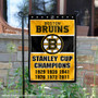 Boston Bruins 6 Time Stanley Cup Champions Garden Flag